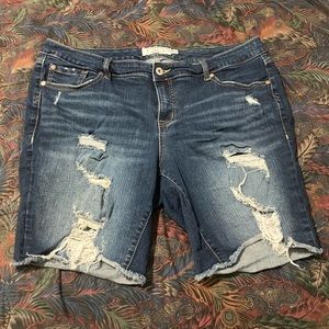 Torrid denim Bermuda shorts